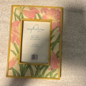 Yellow Floral Picture Frame